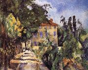 red roof houses Paul Cezanne